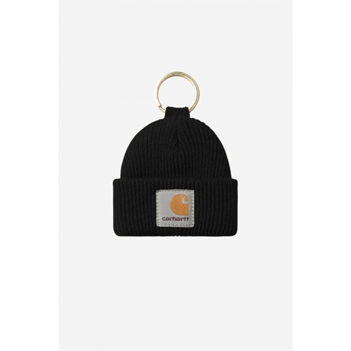 Mini Watch Hat Keychain Black