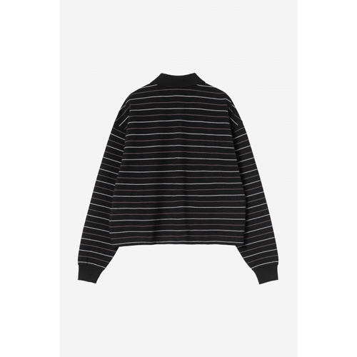 W L/S Mabel Polo Mabel Stripe Black