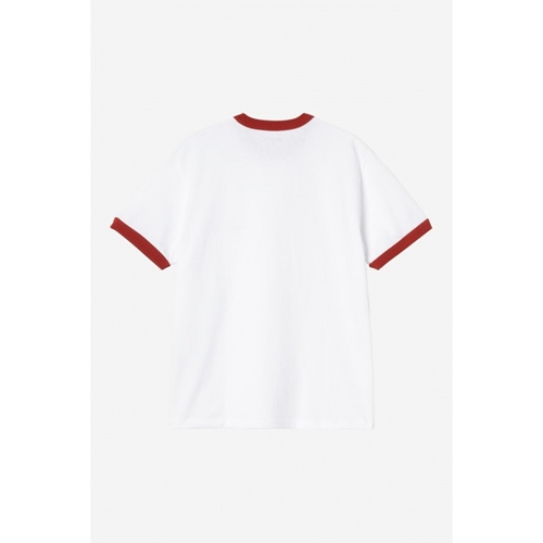 S/S Ip Ringer T-Shirt White Red Red