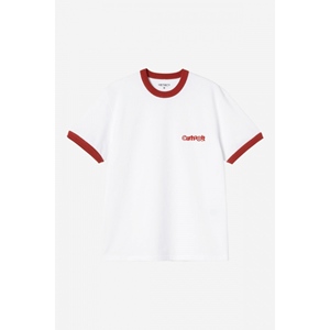 S/S Ip Ringer T-Shirt White Red Red