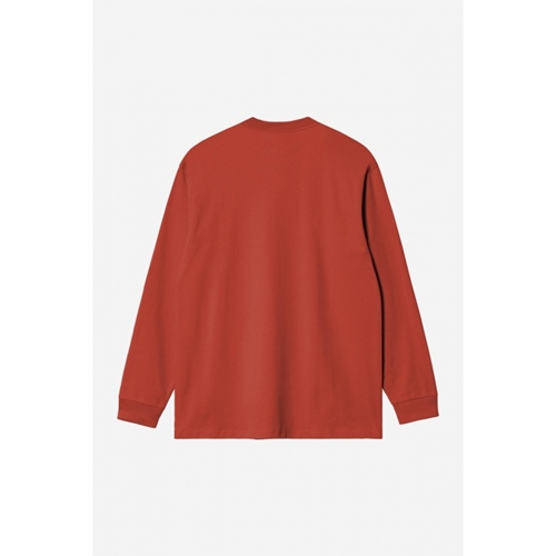 L/S American Script T-Shirt Oxide Red