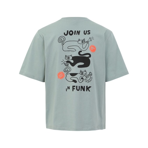 Cat Funk T-Shirt Dark Slate