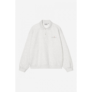 WIP Label Polo Sweat Ash Heather