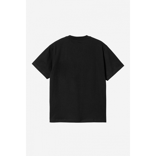 W S/S Pocket Heart T-Shirt Black Red