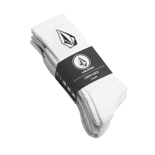 Full Stone Sock 3 Pack White