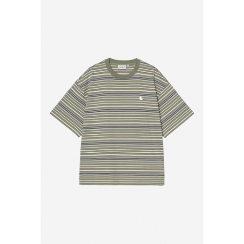 S/S Zane TShirt Zane Stripe Dollar Green