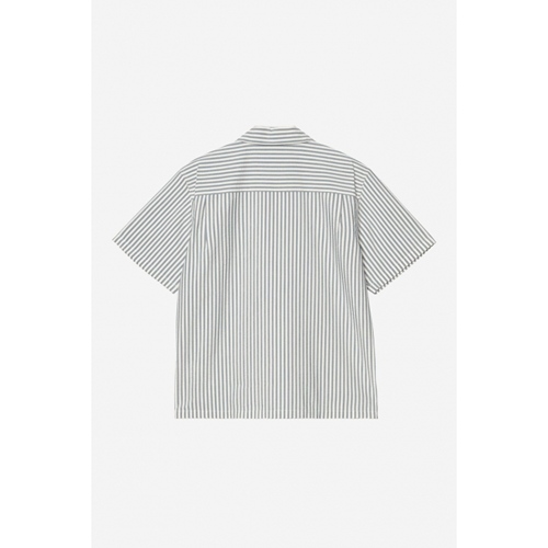 S/S Leavel Shirt Leavel Stripe Blue Rive