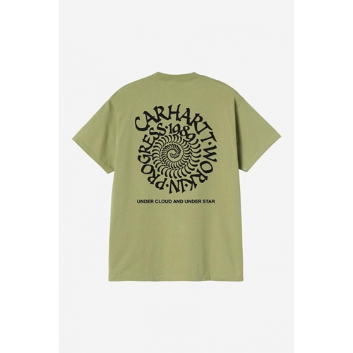 S/S Spirals T-Shirt Gentle Green