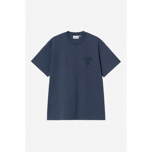 S/S Vestige T-Shirt Blue Stone washed