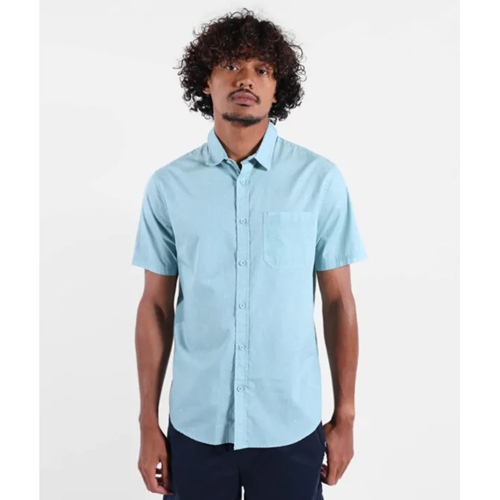 Micromo Short Sleeve Shirt Stone Blue