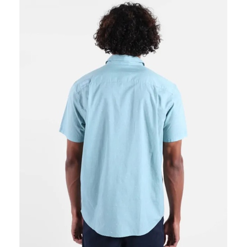 Micromo Short Sleeve Shirt Stone Blue