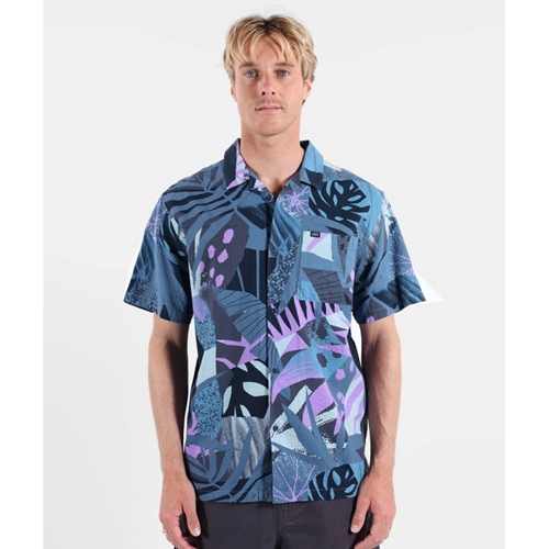 Wipeout Short Sleeve Shirt Deep Marine
