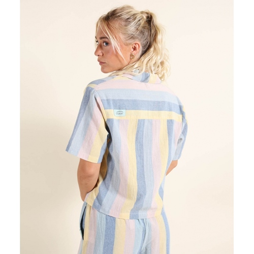 Ally Short Sleeve Shirt Lost Blue