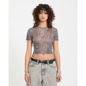 Rawly Knit SS Mesh Black White