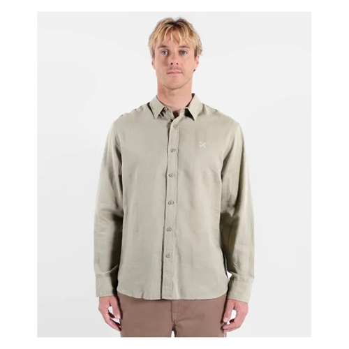 Linen Long Sleeve Shirt Rock