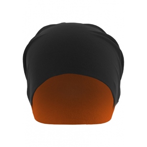 Jersey Beanie Reversible Black NeonOrang