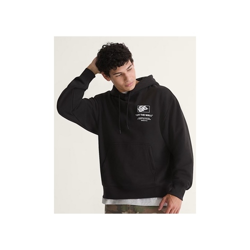 Stacked Hi Pullover Black White