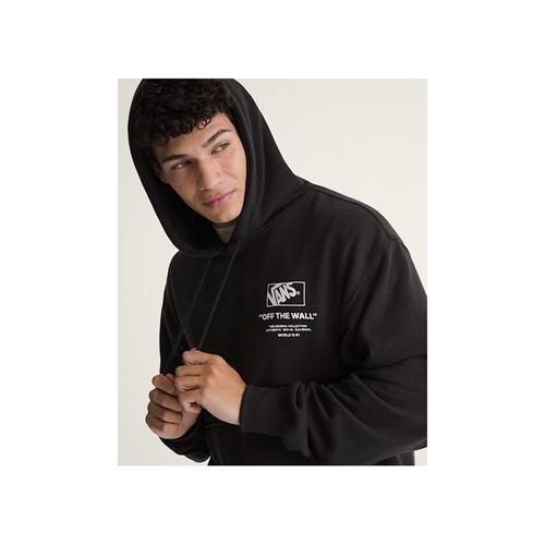 Stacked Hi Pullover Black White