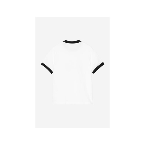 W S/S Ringer T-Shirt White heavy stone