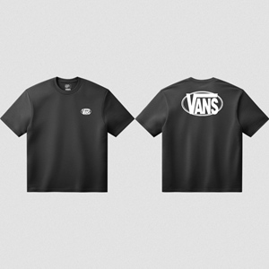 Oval Logo Loose SS T-Shirt Black