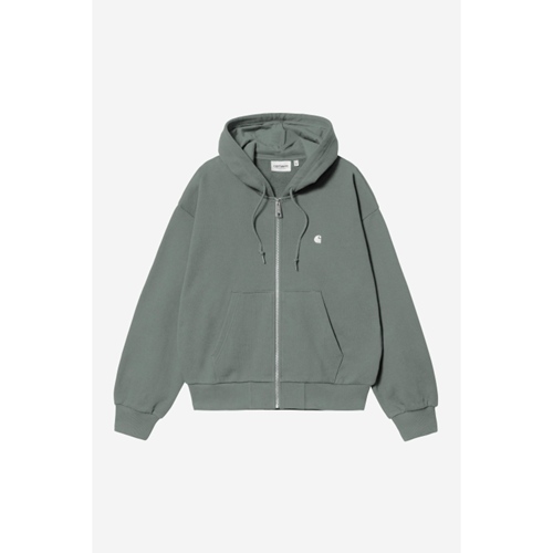 W Hooded Casey Jacket Velvet Green Silve
