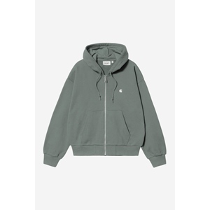 W Hooded Casey Jacket Velvet Green Silve