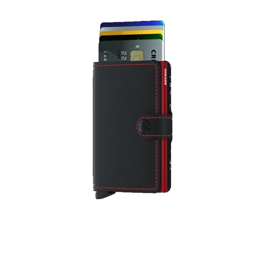 MM Matte Black & Red Miniwallet