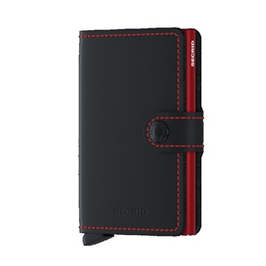 MM Matte Black & Red Miniwallet