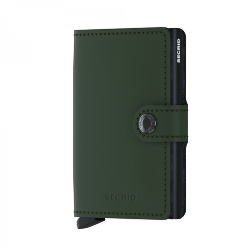MM Matte Green Black Miniwallet