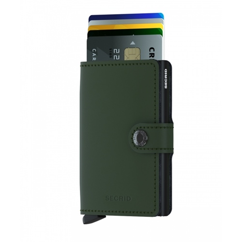 MM Matte Green Black Miniwallet
