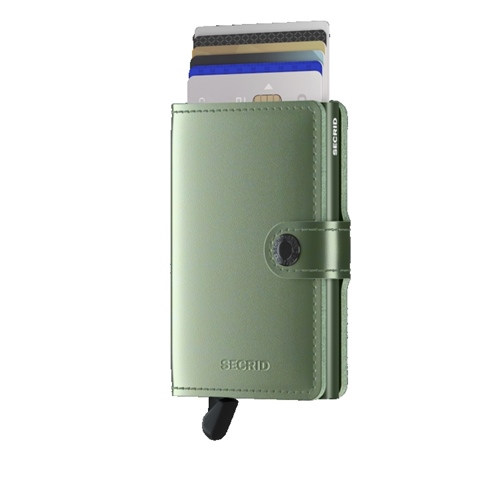 MMe green Miniwallet metallic