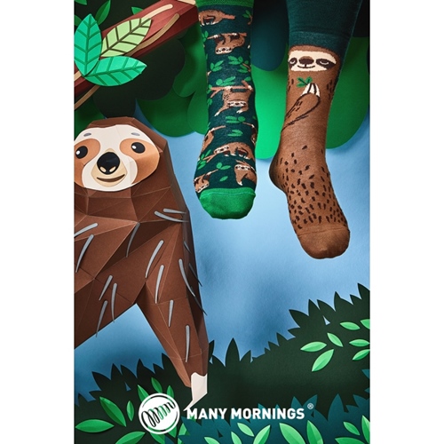 Many Mornings Socken Sloth Life