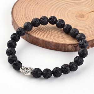 Lava Armband Buddhakopf 55mm