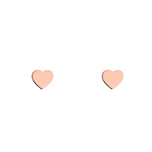 Ohrringe Herz rose gold