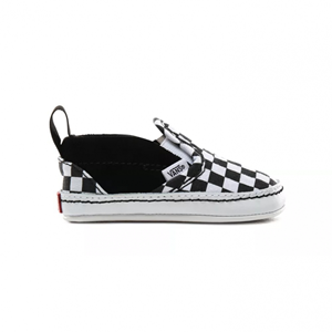 IN Slip On V Crib Checkerboard Black