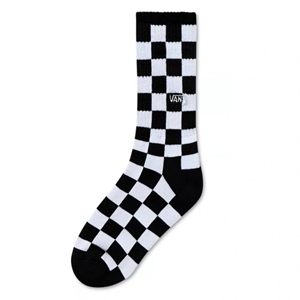 BY Checkerboard Crew Black White