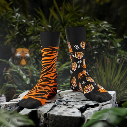 Many Mornings Socken Feet Of The Tiger