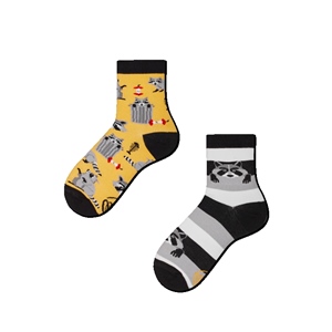 Many Mornings Socken Raccoon Bandit Kids