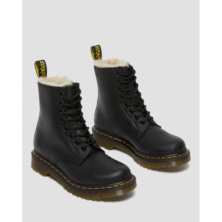 Black burnished wyoming dr martens outlet