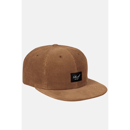 Flat 6 Panel Cap copper brown cord