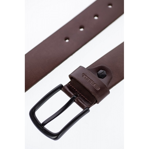 All Black Buckle Belt Brown