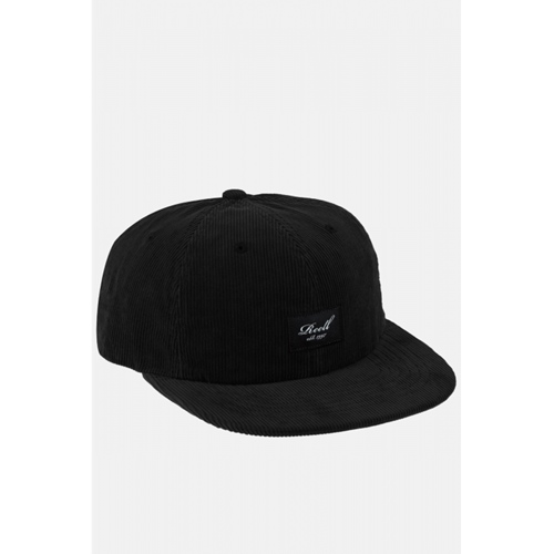 Flat 6 Panel Cap Black Cord