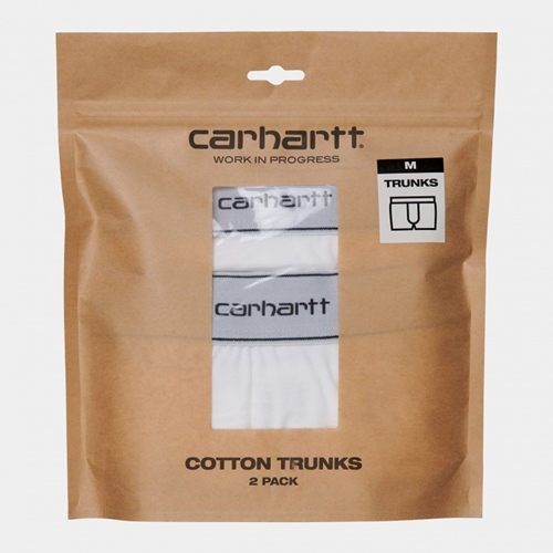 Cotton Trunks White 2 Pack