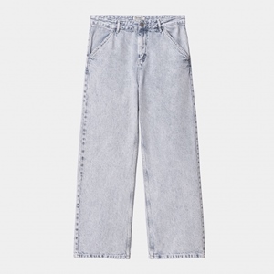 W Simple Pant Blue Sun Washed