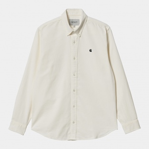 L/S Madison Fine Cord Shirt Wax Black