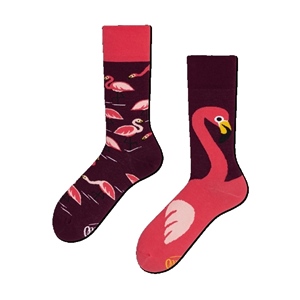 Many Mornings Socken Pink Flamingo