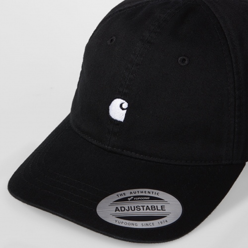 Madison Logo Cap Black White