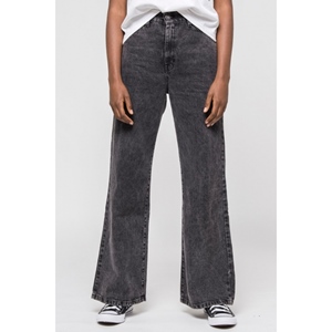 Pant M Wide Leg Denim Washed Black