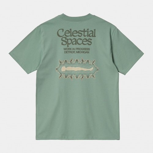 S/S Spaces T-Shirt Misty Sage