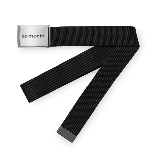 Clip Belt Chrome Black